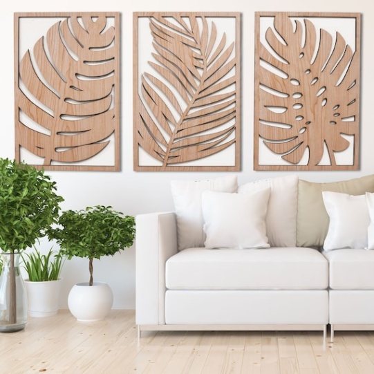 tropical wall art Niche Utama 1 Tropical Leaves Wood Wall Art, Panel Set, Monstera Wooden Leaf tropical wall art Niche Utama 1 Tropical Leaves Wood Wall Art, Panel Set, Monstera Wooden Leaf