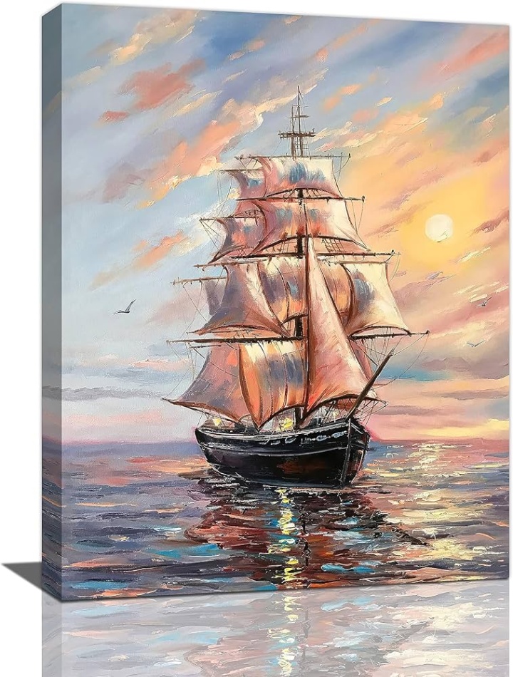nautical art Niche Utama 2 Coastal Sailboat Landscape Decor Wall Art Sailboat Scenery nautical art Niche Utama 2 Coastal Sailboat Landscape Decor Wall Art Sailboat Scenery