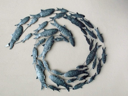 fish wall art Niche Utama 2 Contemporary Black Silver Fish Shoal Metal Wall Art Large Hand fish wall art Niche Utama 2 Contemporary Black Silver Fish Shoal Metal Wall Art Large Hand