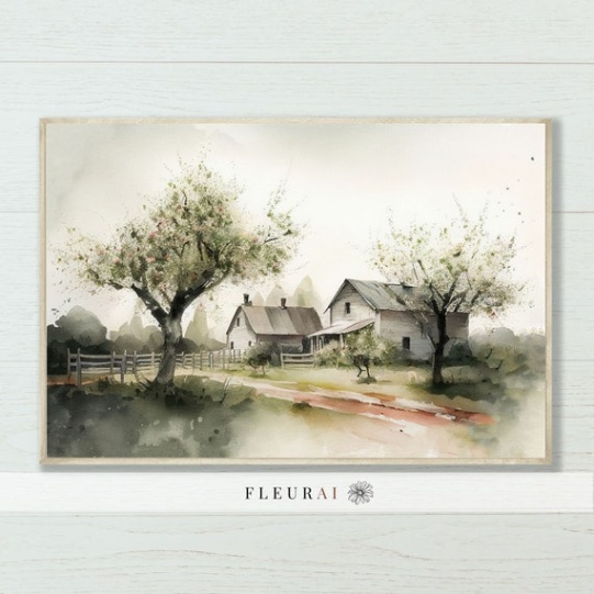 farmhouse art Niche Utama 2 Farmhouse Landscape Modern Farmhouse Decor, Farmhouse Print farmhouse art Niche Utama 2 Farmhouse Landscape Modern Farmhouse Decor, Farmhouse Print