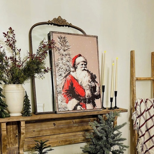 large christmas wall art Niche Utama 2 Father Christmas, Vintage Christmas Art, Holiday Decor, Vintage large christmas wall art Niche Utama 2 Father Christmas, Vintage Christmas Art, Holiday Decor, Vintage