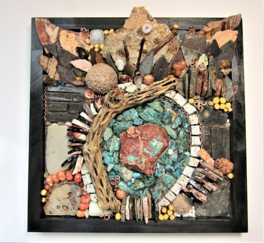 mosaic wall art Niche Utama 2 Stone Mosaic Wall Art/Mixed media/Origins/Abstract Art/organic mosaic wall art Niche Utama 2 Stone Mosaic Wall Art/Mixed media/Origins/Abstract Art/organic